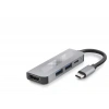 Type-C Combo Hub Hdmi 4K Usb 3.0 Pd 4 Port Gri HDX7840