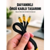 USB 3ü 1 Arada Şarj Kablosu 240W PD Destekli Çoklu Şarj Kablosu