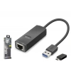 Usb 3.1 Usb Type-c Gen1 Ethernet Adaptör Gigabit Siyah LAN03