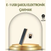 USB Şarjlı Alevsiz Elektronik Çakmak – Rüzgara Dayanıklı Gazsız Güvenli Kullanım