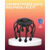 USB Şarjlı Kafa Masaj Aleti 3 Modlu 8 Başlıklı Stres Giderici