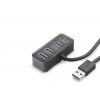 Usb Type-c 3.1 Gen1 Hub 4 Port 5 Gbps Siyah HDX7055