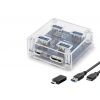 Usb Type-c 3.1 Hub 4 Port Şeffaf U331