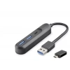 Usb Type-c 3.2 Gen1 Hub 3 Port 5 Gbps Siyah U35G05