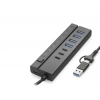 Usb Type-C 3.2 Gen1 Hub Anahtarlı 8 Port 5 Gbps Siyah HDX7062