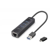 Usb Type-c 3.2 Gen1 Hub Ethernet Gigabit 4 Port Siyah RJ4503