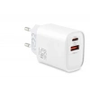 Usb Type-c Çift Çıkışlı Hızlı Şarj Adaptörü 45W Beyaz ND1013