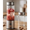 USB Type C Şarjlı Cam Blender 6 Bıçaklı Smoothie ve Shake Blender