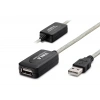 Usb Uzatma Kablosu 20 M - Silver Siyah HDX7515