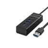 Usb3.0 Hub 3*Usb + Usb3.0 30Cm Siyah HDX7017