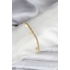 USLUCAN ALIŞVERİŞ 14K Gold Renk Kaplama Kalpli Model CM Kadın Bileklik