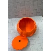 USLUCAN ALIŞVERİŞ 21 cm Kapaklı Balkabağı Kutu Konsept Dekor