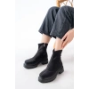 USLUCAN ALIŞVERİŞ 236-2011 Siyah Dalgıç Fermuarlı Günlük Kadın Bot