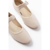 USLUCAN ALIŞVERİŞ 2606 Bej Baretli Günlük Bayan Ayakkabı