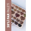 USLUCAN ALIŞVERİŞ 28li Sedefli Shine Kalp Far Paleti - 2li Set