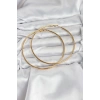USLUCAN ALIŞVERİŞ 316L Çelik Gold Renk 75 mm Halka Küpe