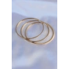 USLUCAN ALIŞVERİŞ 316L Çelik Gold Renk Ajda Model Kadın 65 mm Bilezik