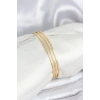 USLUCAN ALIŞVERİŞ 316L Çelik Gold Renk Simli Model Ajda 65 mm Kadın Bileklik