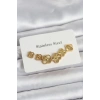 USLUCAN ALIŞVERİŞ 316L Çelik Gold Renk Yonca Küpe Seti
