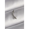 USLUCAN ALIŞVERİŞ 316L Çelik Gümüş Renk Çivi Model Piercing