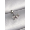 USLUCAN ALIŞVERİŞ 316L Çelik Gümüş Renk Zirkon Taşlı Kurdele Tragus Piercing