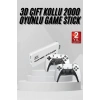 USLUCAN ALIŞVERİŞ 3D 4K 2000 Oyunlu Game Stick Oyun Konsolu Çift Konsol