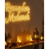 USLUCAN ALIŞVERİŞ 3D Cami Siluet Dekor 2 Pilli Mum Dahil Ramazan Masa Üstü