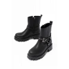 USLUCAN ALIŞVERİŞ 868-2015 Siyah Fermuarlı Günlük Kadın Bot