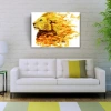 USLUCAN ALIŞVERİŞ Alevler ve Erkek Arslan Kanvas Tablo 50 x 70