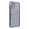 USLUCAN ALIŞVERİŞ Apple iPhone 11 Kılıf Joke Simli Magneticsafe Kılıf - Mavi
