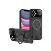 USLUCAN ALIŞVERİŞ Apple iPhone 11 Kılıf Joy Lens Standlı Kapak - Siyah