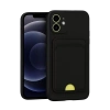 USLUCAN ALIŞVERİŞ Apple iPhone 11 Kılıf Kelvin Kartvizitli Silikon - Siyah