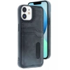 USLUCAN ALIŞVERİŞ Apple iPhone 11 Kılıf Sara Kartvizitli Deri Kılıf - Siyah