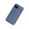 USLUCAN ALIŞVERİŞ Apple iPhone 11 Pro Kılıf Auto Focus Karbon Kapak - Lacivert