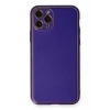 USLUCAN ALIŞVERİŞ Apple iPhone 11 Pro Kılıf Coco Deri Silikon Kapak - Mor