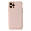 USLUCAN ALIŞVERİŞ Apple iPhone 11 Pro Kılıf Coco Deri Silikon Kapak - Pembe