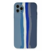 USLUCAN ALIŞVERİŞ Apple iPhone 11 Pro Kılıf Ebruli Lansman Silikon - Mavi-Gri