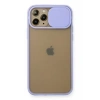 USLUCAN ALIŞVERİŞ Apple iPhone 11 Pro Kılıf Palm Buzlu Kamera Sürgülü Silikon - Lila