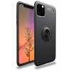 USLUCAN ALIŞVERİŞ Apple iPhone 11 Pro Kılıf Range Yüzüklü Silikon - Siyah