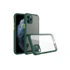 USLUCAN ALIŞVERİŞ Apple iPhone 11 Pro Max Kılıf Miami Şeffaf Silikon - Koyu Yeşil