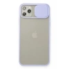 USLUCAN ALIŞVERİŞ Apple iPhone 11 Pro Max Kılıf Palm Buzlu Kamera Sürgülü Silikon - Lila