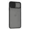 USLUCAN ALIŞVERİŞ Apple iPhone 11 Pro Max Kılıf Palm Buzlu Kamera Sürgülü Silikon - Siyah