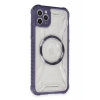 USLUCAN ALIŞVERİŞ Apple iPhone 11 Pro Max Kılıf Prag Magneticsafe Kapak - Derin Mor