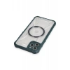 USLUCAN ALIŞVERİŞ Apple iPhone 11 Pro Max Kılıf Prag Magneticsafe Kapak - Koyu Yeşil