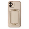 USLUCAN ALIŞVERİŞ Apple iPhone 12 Kılıf Coco Elit Kapak - Gold