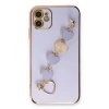 USLUCAN ALIŞVERİŞ Apple iPhone 12 Kılıf Esila Silikon - Lila