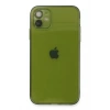 USLUCAN ALIŞVERİŞ Apple iPhone 12 Kılıf Fly Lens Silikon - Yeşil