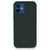 USLUCAN ALIŞVERİŞ Apple iPhone 12 Kılıf Lansman Legant Silikon - Koyu Yeşil