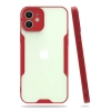 USLUCAN ALIŞVERİŞ Apple iPhone 12 Kılıf Platin Silikon - Kırmızı