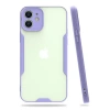 USLUCAN ALIŞVERİŞ Apple iPhone 12 Kılıf Platin Silikon - Lila